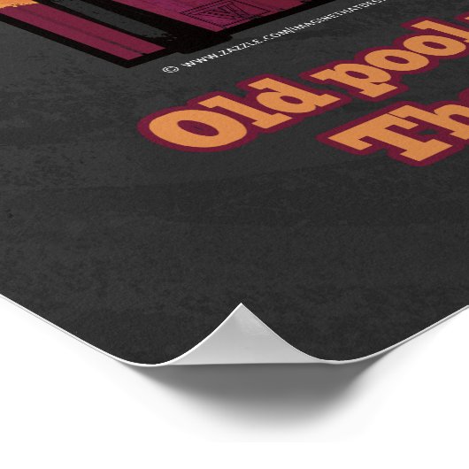 Oude poolspelers poster (Hoek)