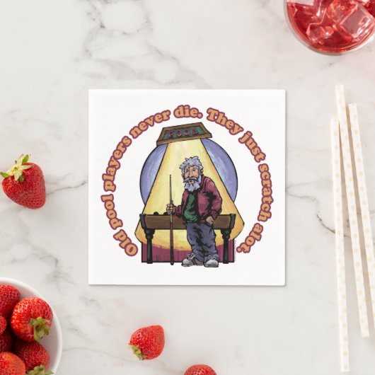 Oude poolspelers servet (Insitu)