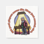 Oude poolspelers servet (Voorkant)