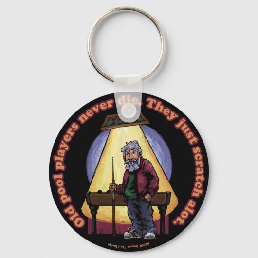 Oude poolspelers sleutelhanger (Voorkant)