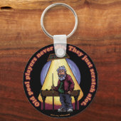 Oude poolspelers sleutelhanger (Voorkant)