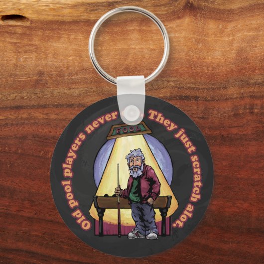 Oude poolspelers sleutelhanger (Voorkant)