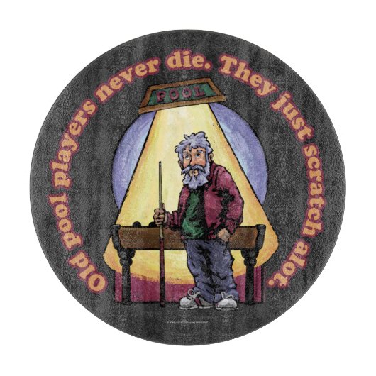 Oude poolspelers snijplank (Voorkant)