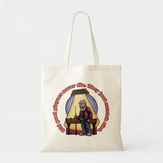 Oude poolspelers tote bag (Voorkant)