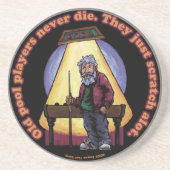 Oude poolspelers zandsteen onderzetter (Voorkant)