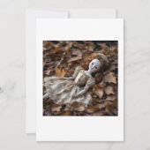 oude pop in het Halloween bos Kaart (Voorkant)