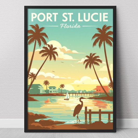 Oude Port St. Lucie Florida Poster