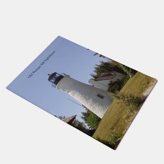 Oude portiermat van de vuurtoren van Presque Isle Deurmat (Schuin)