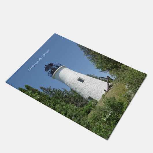 Oude portiermat van de vuurtoren van Presque Isle Deurmat (Schuin)