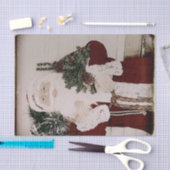 Oude portret van kerstman kerstvakantie tissuepapier (Craft)