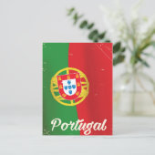 Oude Portugese reisposter. Briefkaart (Staand voorkant)