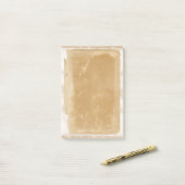 Oude Post  bruine filooppagina's Post-it® Notes (Op bureau)