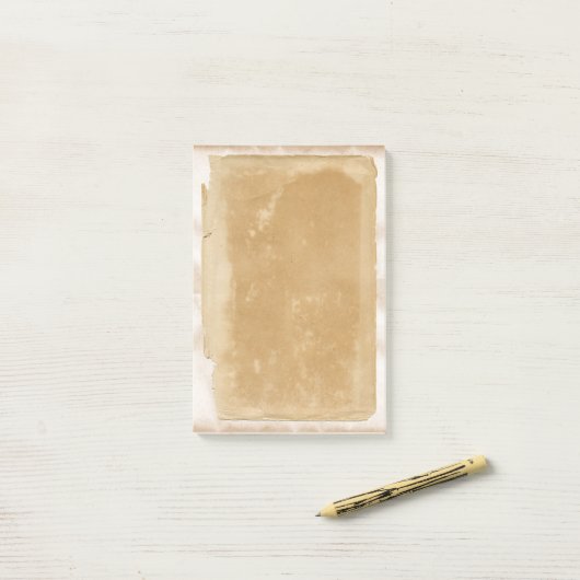 Oude Post  bruine filooppagina's Post-it® Notes (Op bureau)