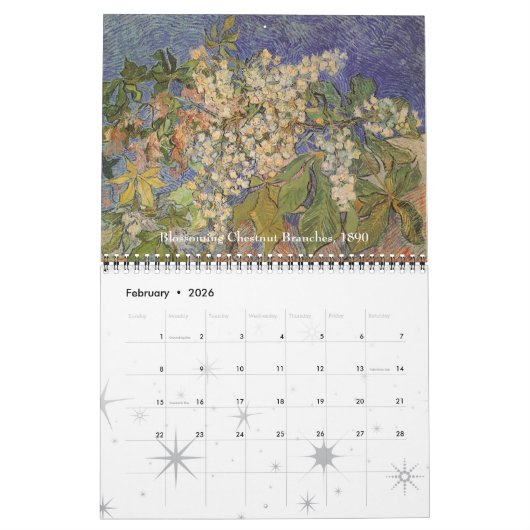 Oude Post Impressionisme door Vincent van Gogh Kalender (Feb 2026)