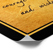 Oude postbode voor serenity gebeden poster (Hoek)