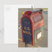 Oude postbus briefkaart (Voorkant / Achterkant)