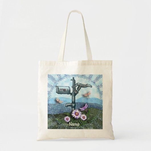 Oude postbus canvas tas (Voorkant)