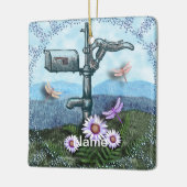 Oude postbus keramisch ornament (Links)