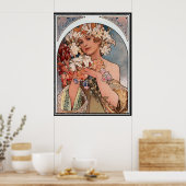Oude Poster Alphonse Mucha Advertentie (Keuken)