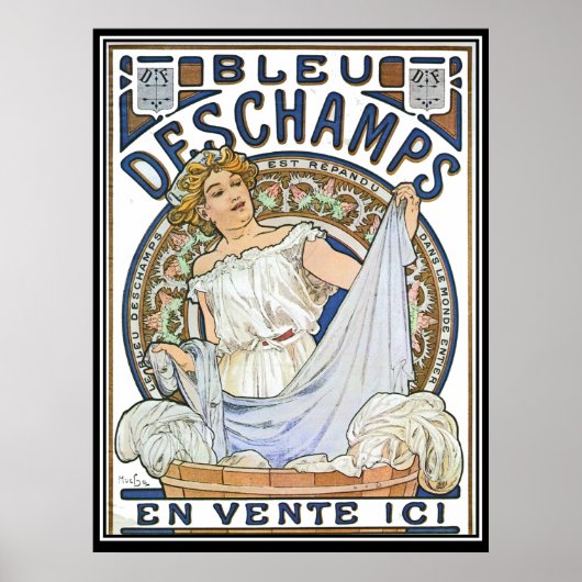 Oude Poster Alphonse Mucha Advertentie (Voorkant)