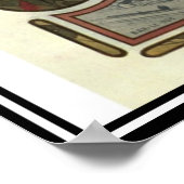 Oude Poster Alphonse Mucha Bieradvertentie (Hoek)