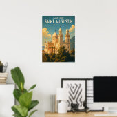 Oude poster Basiliek Sint-Augustinus - Annaba (Thuiskantoor)