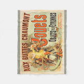 Oude Poster Franse Speelgoed Joets Vrienden Fleece Deken (Voorkant)