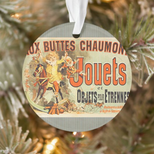 Oude Poster Franse Speelgoed Joets Vrienden Ornament (Boom)