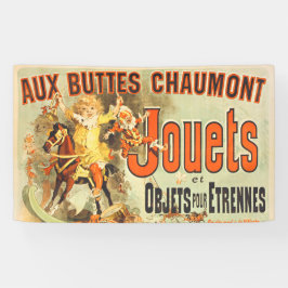 Oude Poster Franse Speelgoed Joets Vrienden Spandoek