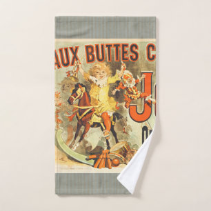 Oude Poster French Toy Joets Friends Bad Handdoek