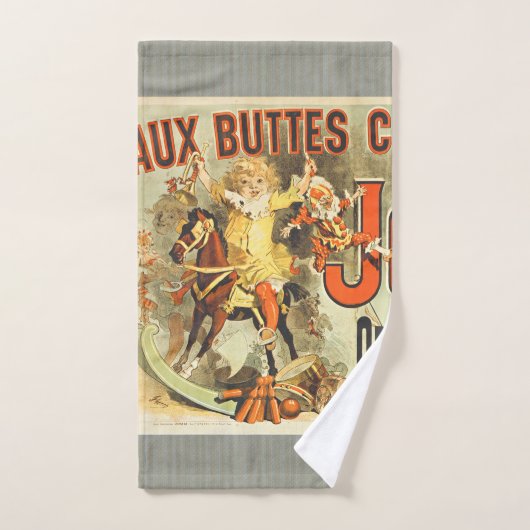 Oude Poster French Toy Joets Friends Bad Handdoek (Handdoek)