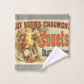 Oude Poster French Toy Joets Friends Bad Handdoek (Wasdoekje)