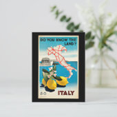 Oude poster, Italië, Briefkaart (Staand voorkant)