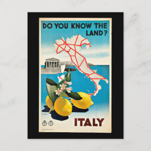 Oude poster, Italië, Briefkaart
