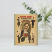 Oude Poster - Joseph Hart Vaudeville Co - 1899 Briefkaart (Staand voorkant)