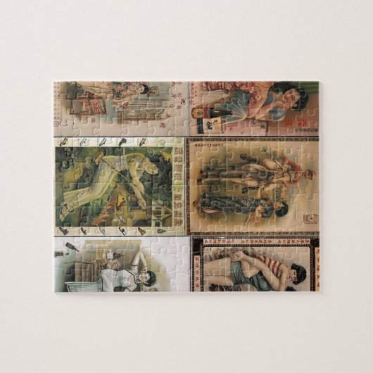 Oude Poster Shanghai Legpuzzel (Horizontaal)