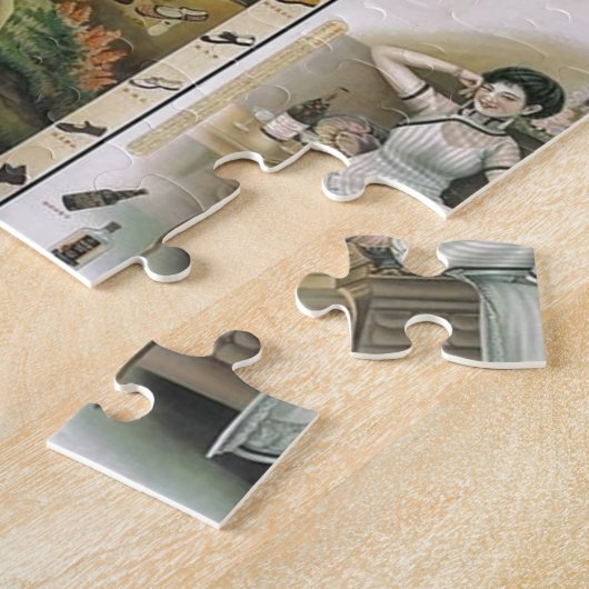Oude Poster Shanghai Legpuzzel (Zijkant)