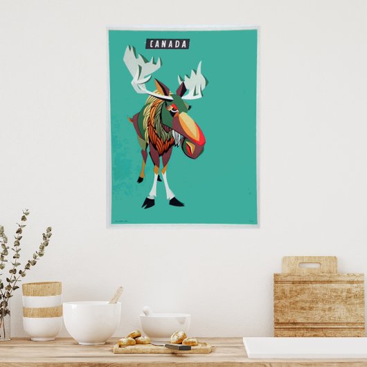 Oude poster van Canada (Keuken)