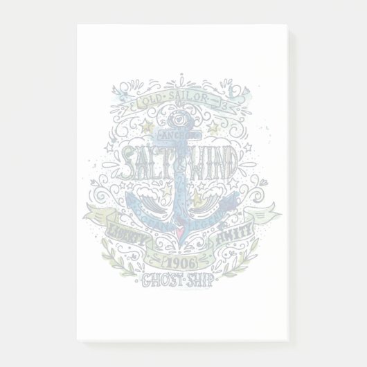 Oude Poster van de Anchor van de Zeilor Post-it® Notes (Voorkant)