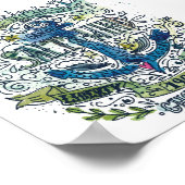 Oude Poster van de Anchor van Sailor (Hoek)