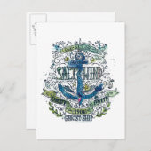 Oude Poster van de Anchor van Sailor Briefkaart (Voorkant / Achterkant)