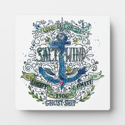 Oude Poster van de Anchor van Sailor Fotoplaat (Voorkant)