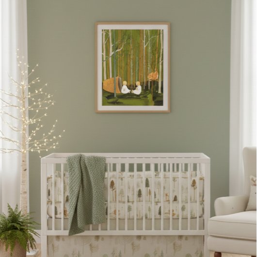 Oude Poster van de Bos Nursery door Sibylle Von Ol