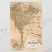 Oude poster van Nijlrivierdelta 1859 (Achterkant)