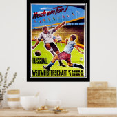 Oude poster Voetbal retro (Keuken)