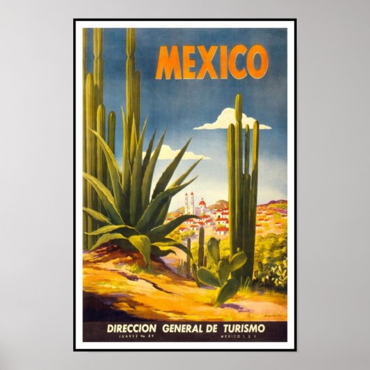 Oude posterprint Mexico Poster (Voorkant)