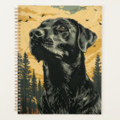 Oude Posters van Zwarte Labrador Retriever Planner (Voorkant)