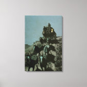 Oude Postkoets van de Vlakten van Remington Canvas Afdruk (Voorkant)