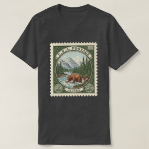 Oude Postzegel Alaska T-shirt