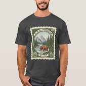 Oude Postzegel Alaska T-shirt (Voorkant)